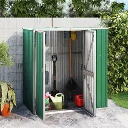 vidaXL Gerätehaus Verzinkter Stahl 161 x 89 x 161 cm (316209) vidaXL Gerätehaus Verzinkter Stahl 161 x 89 x 161 cm (316209)