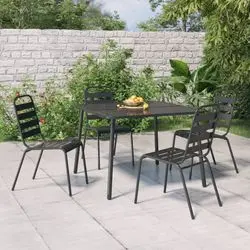 vidaXL Gartentisch Stahl 100 x 100 x 71 cm (362738) vidaXL Gartentisch Stahl 100 x 100 x 71 cm (362738)