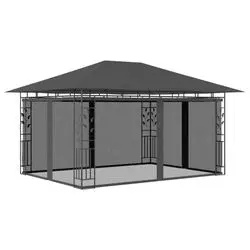 vidaXL Pavillon mit Moskitonetz 4 x 3 x 2,73 m 180 g/m² (47973) vidaXL Pavillon mit Moskitonetz 4 x 3 x 2,73 m 180 g/m² (47973)
