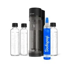 MySodapop Logan Wassersprudler inkl. 3 Glaskaraffen und CO2 MySodapop Logan Wassersprudler inkl. 3 Glaskaraffen und CO2