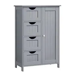 Vasagle Badezimmerschrank mit 4 Schubladen 30 x 55 x 82 cm Vasagle Badezimmerschrank mit 4 Schubladen 30 x 55 x 82 cm