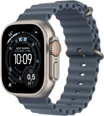 Apple Watch Ultra 3 GPS + Cellular 49 mm Titan mit Ocean-Armband (MEWH4QF/A)