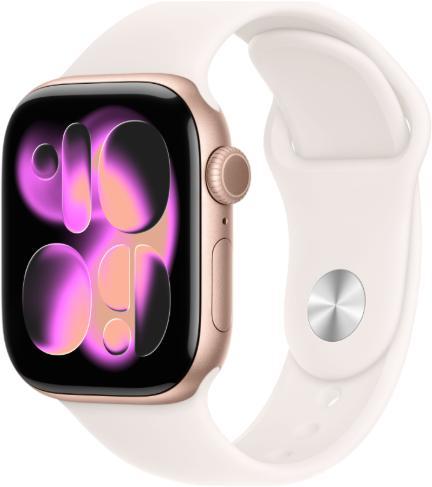 Apple Watch Series 11 GPS + Cellular 42 mm Aluminium mit Sportarmband S/M (MF8E4ZR/A)