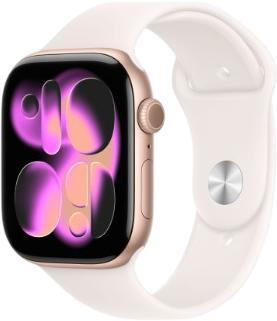 Apple Watch Series 11 GPS 46 mm Aluminium mit Sportarmband S/M (MEV64ZR/A)