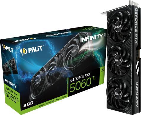 Palit GeForce RTX 5060 Ti Infinity 3 8GB (NE7506T019P1-GB2062S)