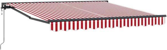 vidaXL Einziehbare Markise Rot und weiße Streifen 300x250 cm (3329996) vidaXL Einziehbare Markise Rot und weiße Streifen 300x250 cm (3329996)