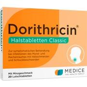 Medice Arzneimittel Pütter GmbH & Co. KG Dorithricin Classic Minzgeschmack Halstabletten 20 Stk. Medice Arzneimittel Pütter GmbH & Co. KG Dorithricin Classic Minzgeschmack Halstabletten 20 Stk.
