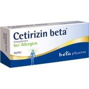 betapharm Arzneimittel CETIRIZIN BETA, 50 Filmtbl. (N2) betapharm Arzneimittel CETIRIZIN BETA, 50 Filmtbl. (N2)