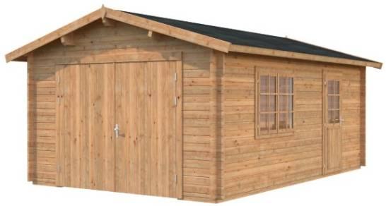 Palmako Roger 19,0 m² mit Holztor tauchgrundiert Palmako Roger 19,0 m² mit Holztor tauchgrundiert