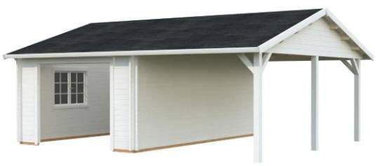 Palmako Roger 19,0 + 16,2 m² ohne Holztor lackiert Palmako Roger 19,0 + 16,2 m² ohne Holztor lackiert