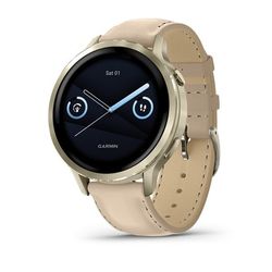 Garmin Venu 4 41 mm mit Leder-Armband Garmin Venu 4 41 mm mit Leder-Armband