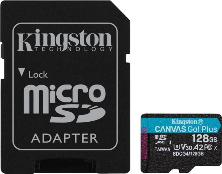 Kingston Canvas Go! Plus Gen4 microSDXC 128GB Kit (SDCG4/128GB) Kingston Canvas Go! Plus Gen4 microSDXC 128GB Kit (SDCG4/128GB)