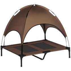 PawHut Hundeliege mit Baldachin 76 x 92 cm PawHut Hundeliege mit Baldachin 76 x 92 cm