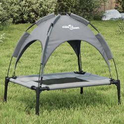 vidaXL Hundeliege mit Dach Oxford-Gewebe und Stahl 62 x 48 cm (172592) vidaXL Hundeliege mit Dach Oxford-Gewebe und Stahl 62 x 48 cm (172592)