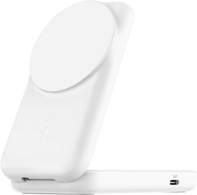 Belkin UltraCharge Faltbare magnetische 2-in-1-Ladestation mit Qi2 25W (viereckig) Belkin UltraCharge Faltbare magnetische 2-in-1-Ladestation mit Qi2 25W (viereckig)