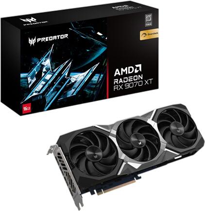 Acer Predator BiFrost Radeon RX 9070 XT OC 16GB (DP.Z4FWW.P01) Acer Predator BiFrost Radeon RX 9070 XT OC 16GB (DP.Z4FWW.P01)