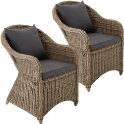 tectake Rattansessel 2er Set (403572) tectake Rattansessel 2er Set (403572)