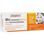 Ratiopharm IBU-ratiopharm 200 AKUT, 10 Filmtbl. (N1) 200 mg Ratiopharm IBU-ratiopharm 200 AKUT, 10 Filmtbl. (N1) 200 mg