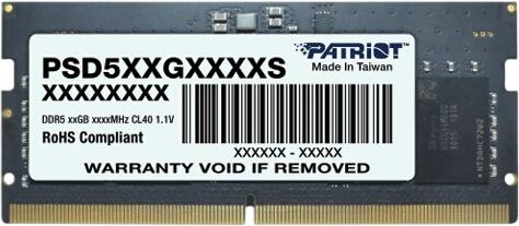 Patriot Memory Signature Line DDR5-6400 16GB (PSD516G64081CS) Patriot Memory Signature Line DDR5-6400 16GB (PSD516G64081CS)