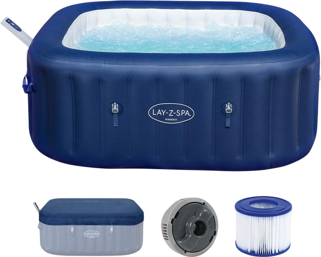 Bestway LAY-Z-SPA Energiespar-Whirlpool Hawaii AirJet (6001H_26) Bestway LAY-Z-SPA Energiespar-Whirlpool Hawaii AirJet (6001H_26)