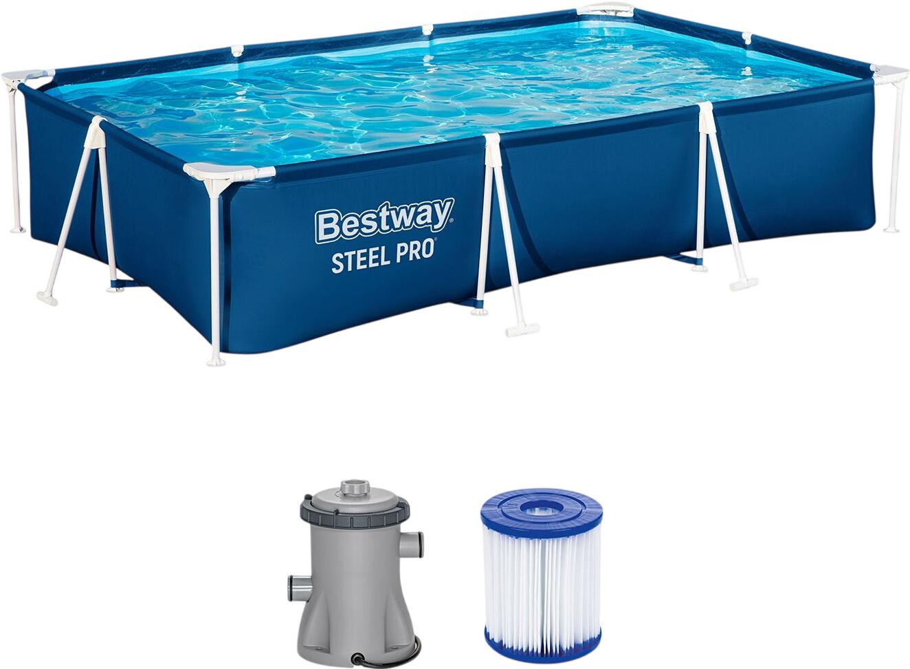 Bestway Steel Pro Frame Pool Set (56411_23/26) Bestway Steel Pro Frame Pool Set (56411_23/26)
