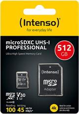 Intenso microSD Karte UHS-I Professional 512GB (3433493) Intenso microSD Karte UHS-I Professional 512GB (3433493)