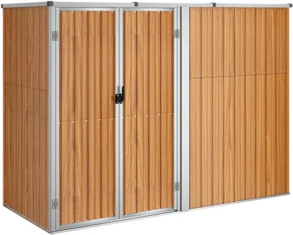 vidaXL Gerätehaus Braun 225 x 89 x 161 cm (316216) vidaXL Gerätehaus Braun 225 x 89 x 161 cm (316216)