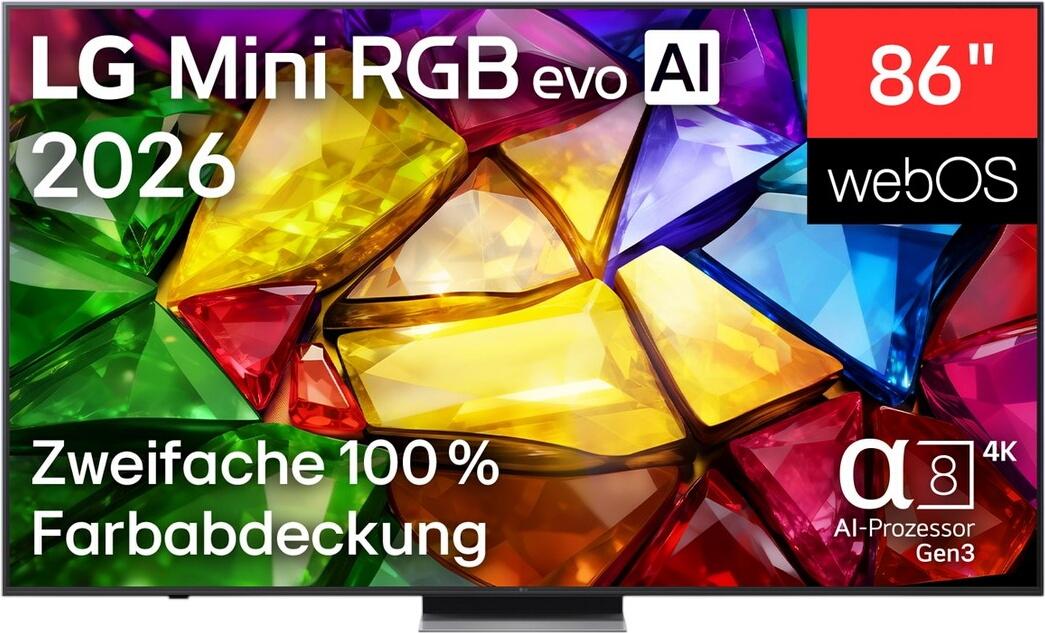 LG 86" Mini RGB evo AI MRGB88 4K Smart TV 2026 86MRGB87B9B LG 86" Mini RGB evo AI MRGB88 4K Smart TV 2026 86MRGB87B9B