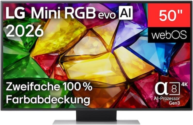 LG 50" Mini RGB evo AI MRGB88 4K Smart TV 2026 50MRGB87B9B LG 50" Mini RGB evo AI MRGB88 4K Smart TV 2026 50MRGB87B9B
