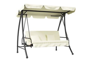 Outsunny 2 in 1 Hollywoodschaukel 3-Sitzer mit Liegefunktion 200 x 125 x 170 cm Outsunny 2 in 1 Hollywoodschaukel 3-Sitzer mit Liegefunktion 200 x 125 x 170 cm