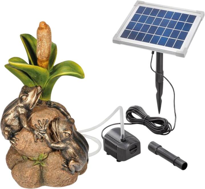 Esotec Solar Wasserspeier-Set Froschpaar auf Steinen (101662) Esotec Solar Wasserspeier-Set Froschpaar auf Steinen (101662)