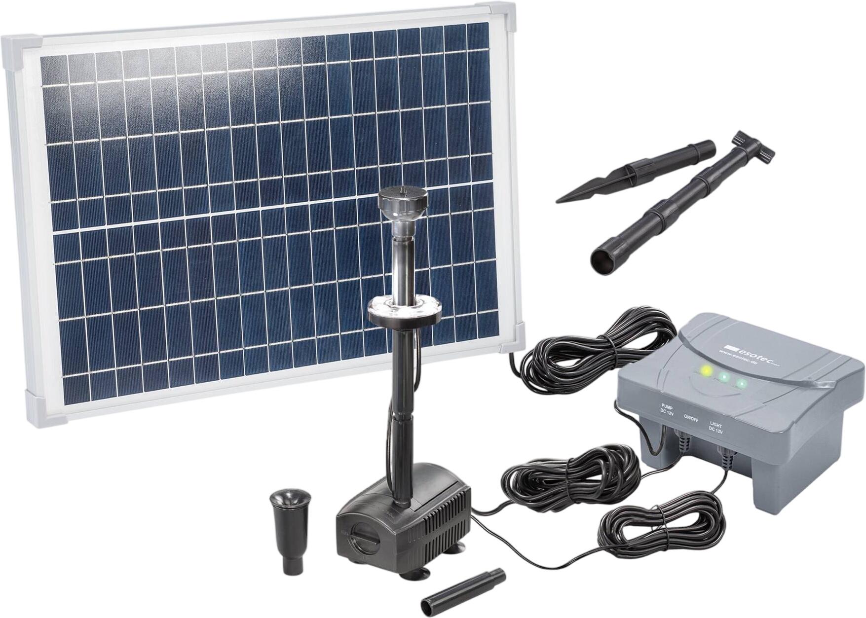 Esotec Solar Teichpumpenset 25/700 mit 6 Ah LiFePo4 Akkuspeicher (101938) Esotec Solar Teichpumpenset 25/700 mit 6 Ah LiFePo4 Akkuspeicher (101938)