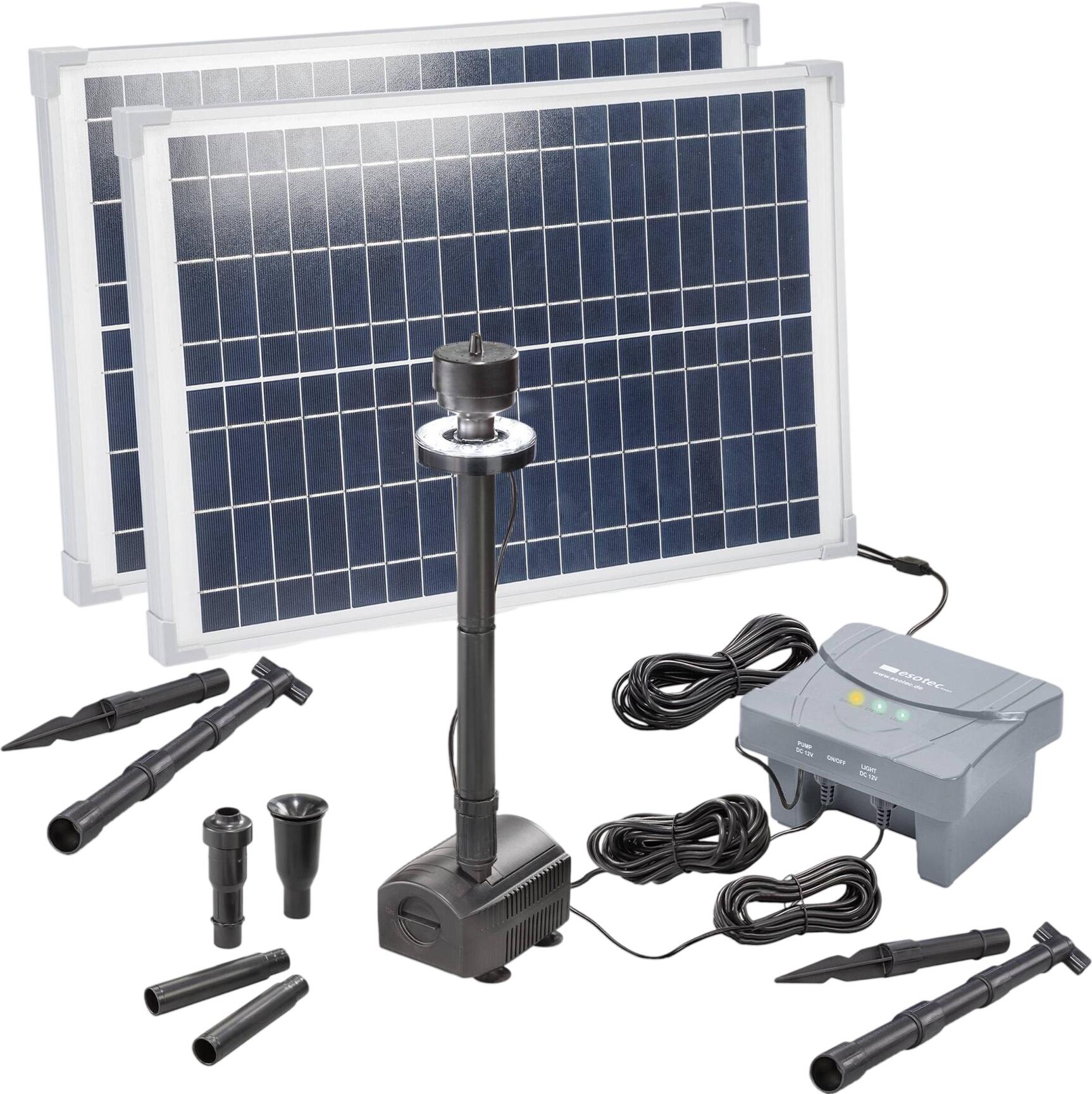 Esotec Solar Teichpumpenset 50/1400 mit 7,8 Ah LiFePO4 Akkuspeicher (101939) Esotec Solar Teichpumpenset 50/1400 mit 7,8 Ah LiFePO4 Akkuspeicher (101939)