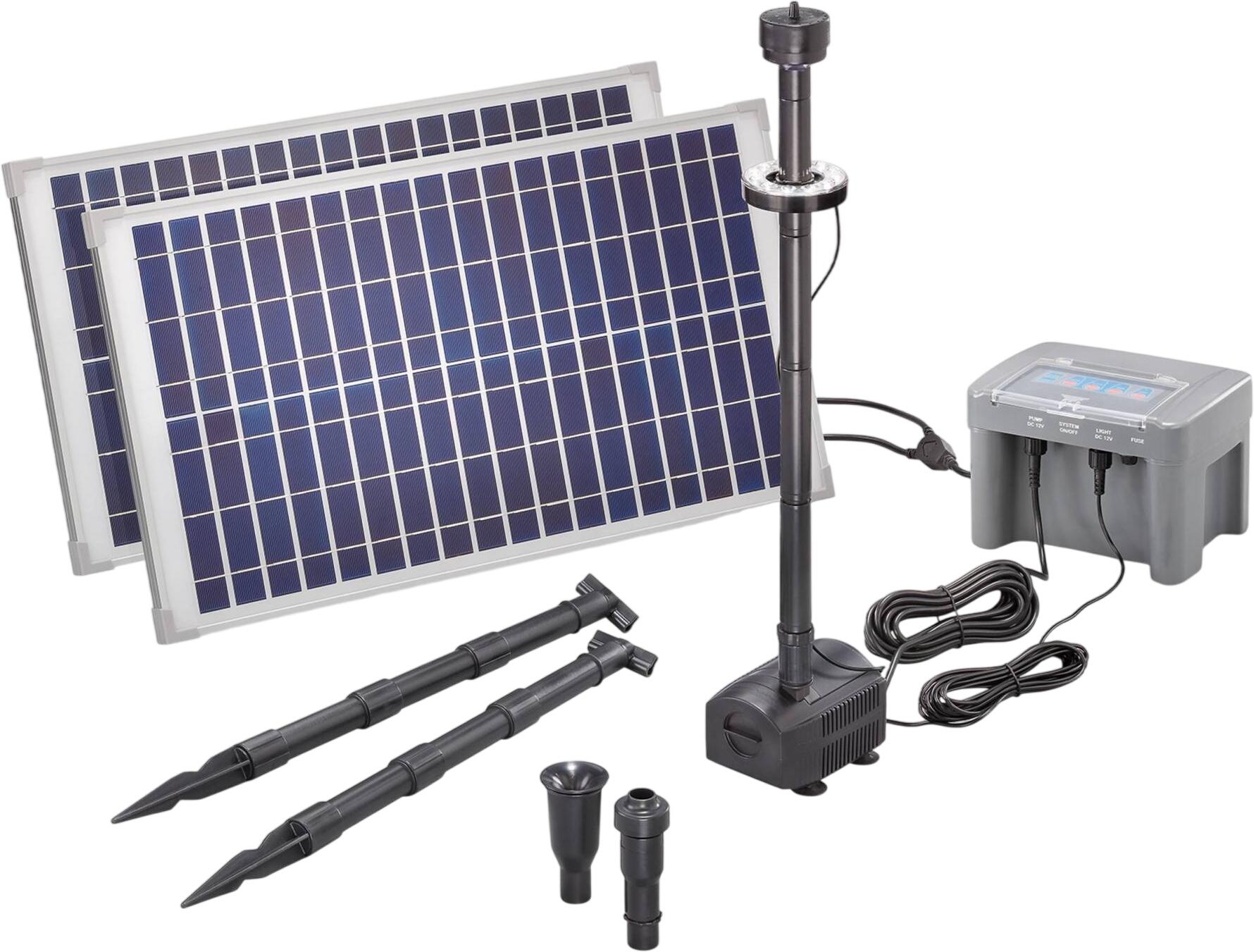 Esotec Solar Teichpumpenset 50/1300 mit 12 Ah Pb Akkuspeicher (101926) Esotec Solar Teichpumpenset 50/1300 mit 12 Ah Pb Akkuspeicher (101926)