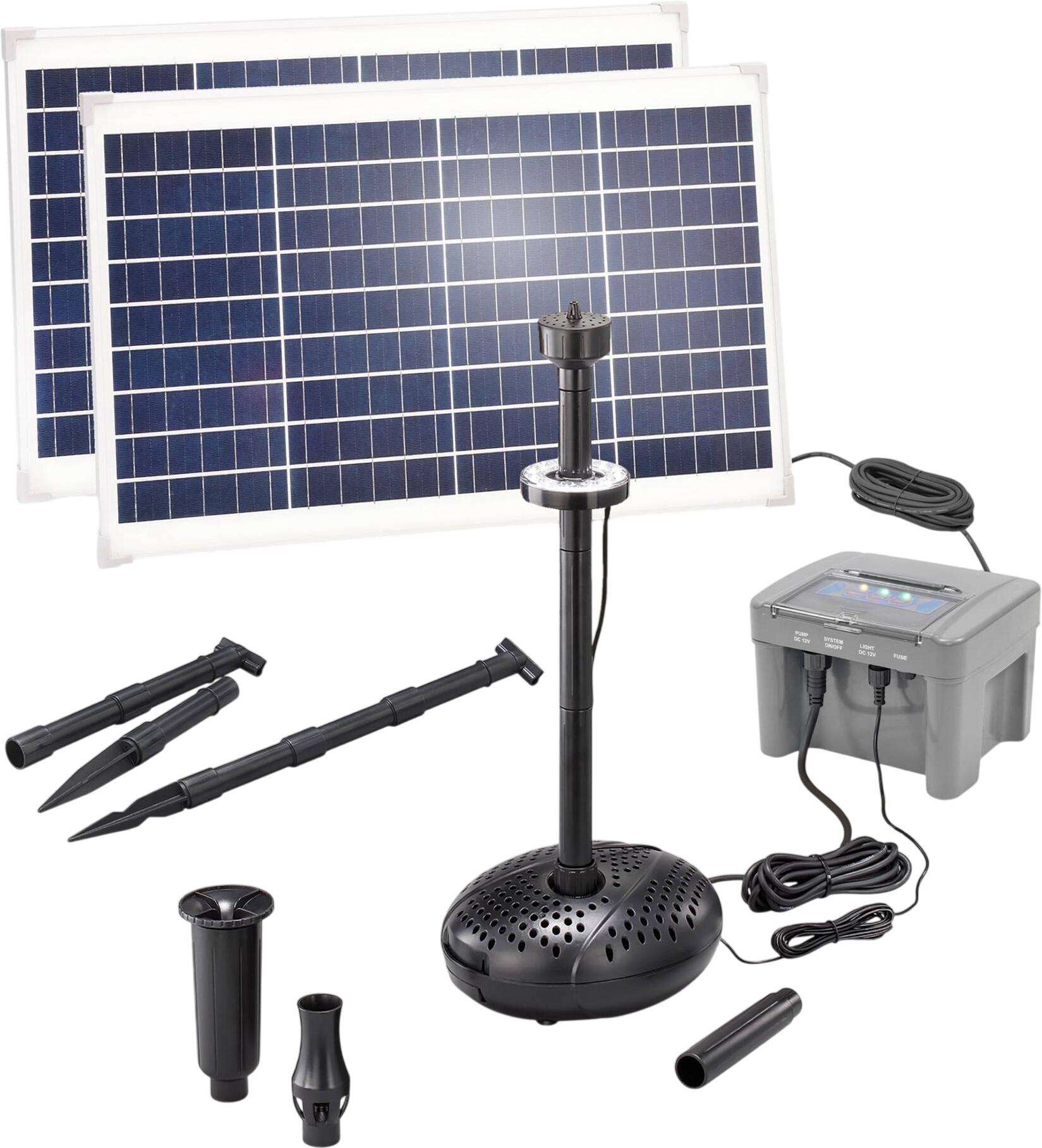 Esotec Solar Teichpumpenset 70/2800 mit 12 Ah LiFePO4 Akkuspeicher (101940) Esotec Solar Teichpumpenset 70/2800 mit 12 Ah LiFePO4 Akkuspeicher (101940)