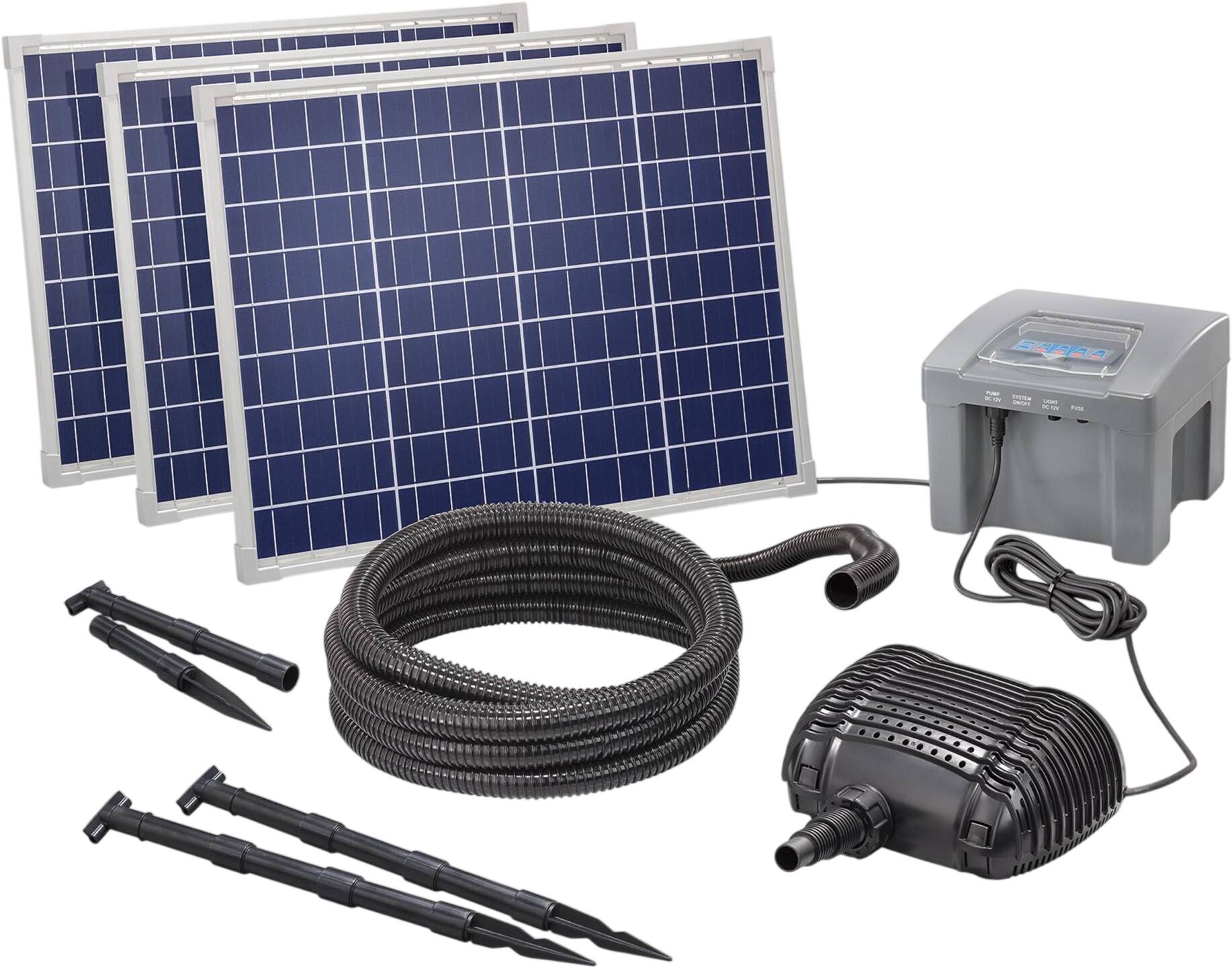 Esotec Solar Bachlaufpumpenset 150/4200 mit 24 Ah Pb Akkuspeicher (101975) Esotec Solar Bachlaufpumpenset 150/4200 mit 24 Ah Pb Akkuspeicher (101975)
