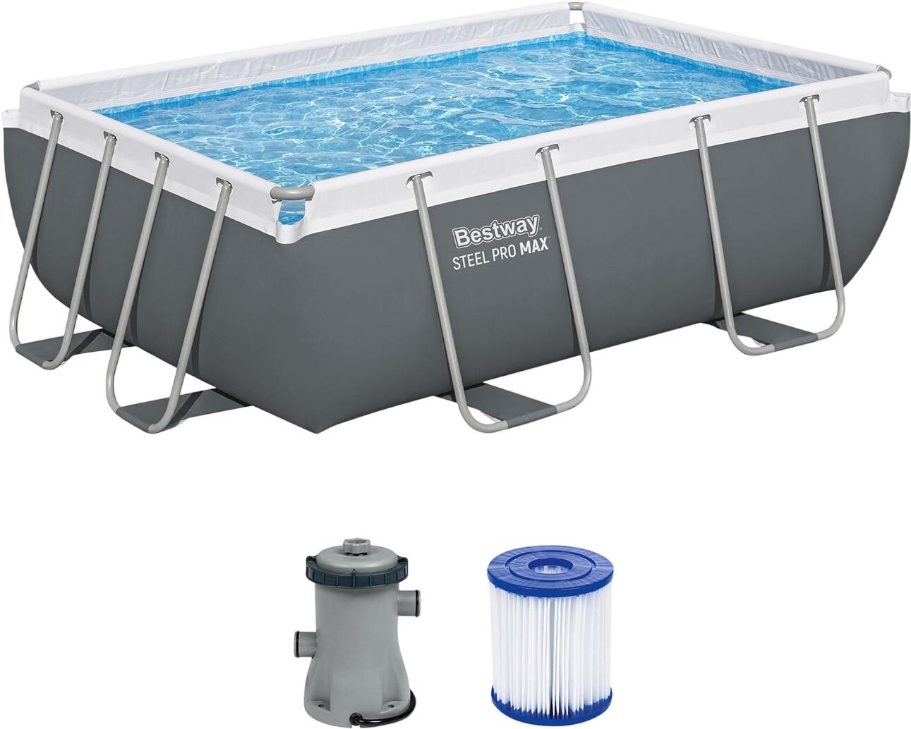 Bestway Steel Pro MAX Frame Pool Set 282 x 196 x 84 cm (56629_26) Bestway Steel Pro MAX Frame Pool Set 282 x 196 x 84 cm (56629_26)
