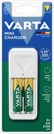 Varta Mini Charger inkl. 2x AA 2100mAh (57656101451) Varta Mini Charger inkl. 2x AA 2100mAh (57656101451)
