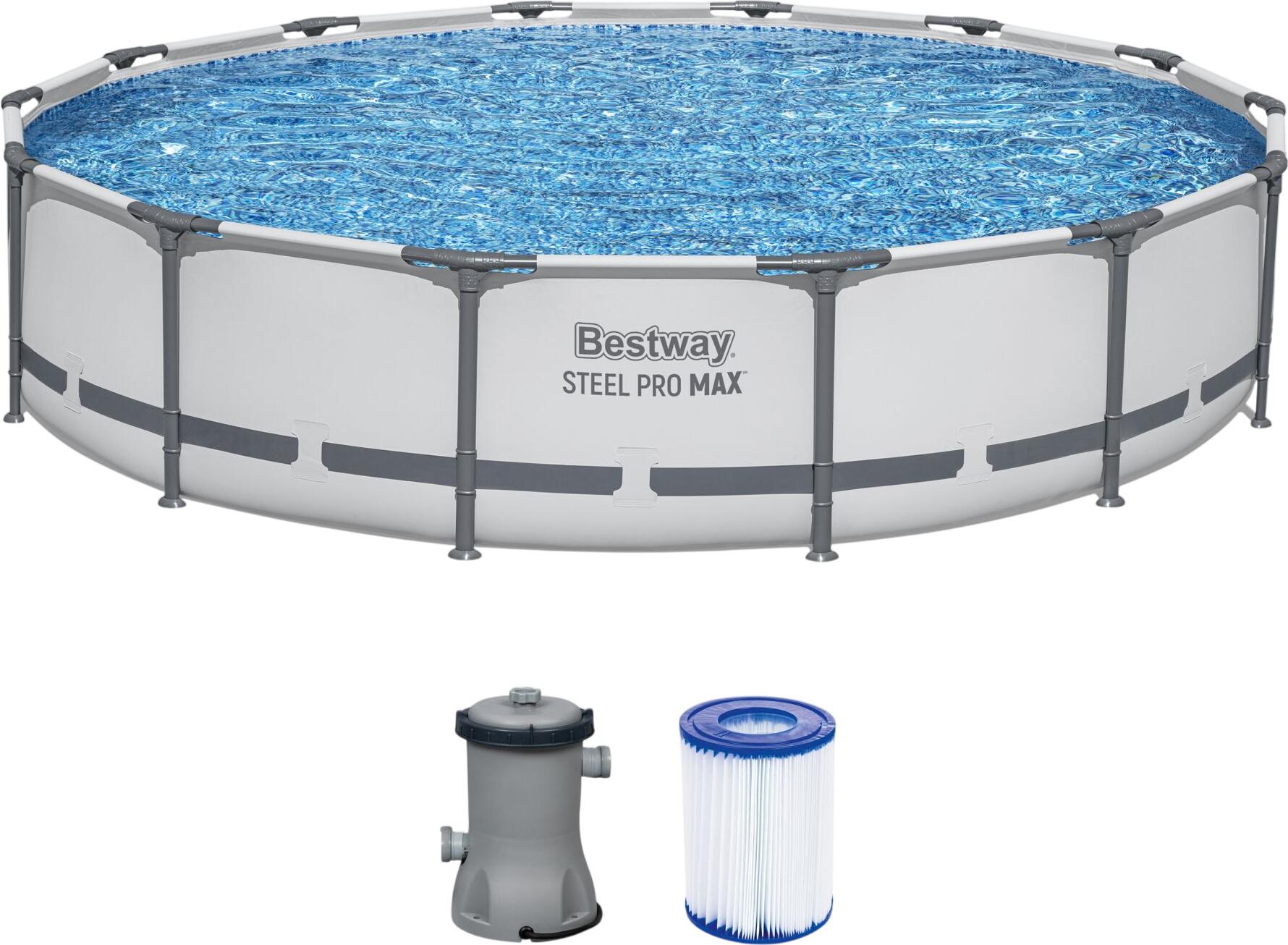 Bestway Steel Pro MAX Frame Pool Set Ø 427 x 84 cm (56595_26) Bestway Steel Pro MAX Frame Pool Set Ø 427 x 84 cm (56595_26)