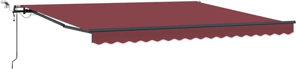 vidaXL Markise Automatisch mit LEDs Weinrot 400x300 cm (3310189) vidaXL Markise Automatisch mit LEDs Weinrot 400x300 cm (3310189)
