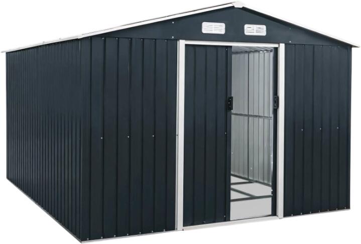 Brast Metall Gerätehaus mit Satteldach 278x323x192 (1004328006) Brast Metall Gerätehaus mit Satteldach 278x323x192 (1004328006)