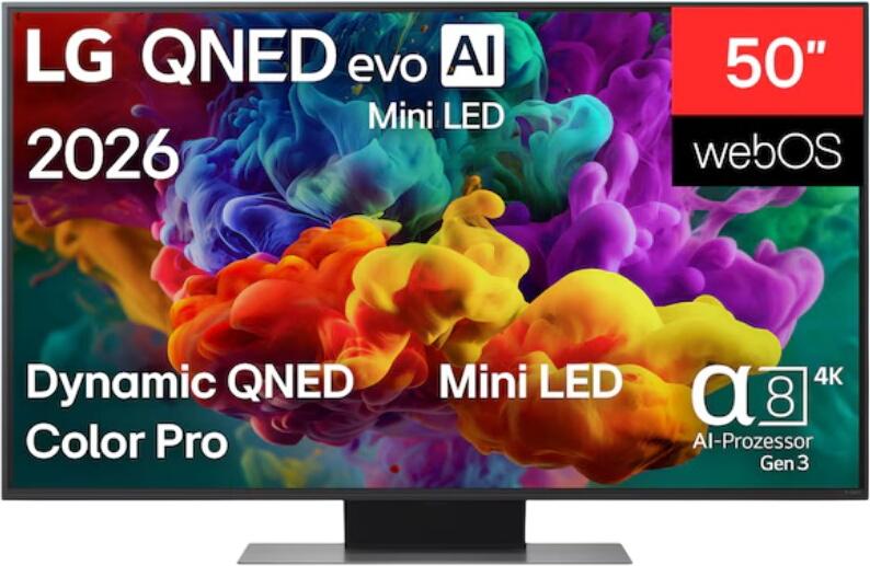 LG 50" QNED evo AI QNED87 Mini LED 4K Smart TV 2026 50QNED87B6A LG 50" QNED evo AI QNED87 Mini LED 4K Smart TV 2026 50QNED87B6A