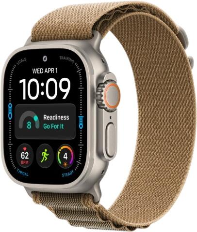 Apple Watch Ultra 4 GPS + Cellular 49 mm Titan mit Alpine Loop Medium (MJAF4QF/A) Apple Watch Ultra 4 GPS + Cellular 49 mm Titan mit Alpine Loop Medium (MJAF4QF/A)