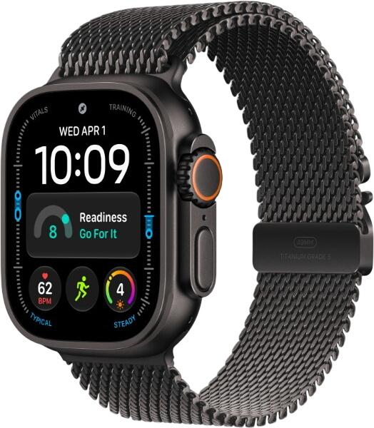 Apple Watch Ultra 4 GPS + Cellular 49 mm Titan mit Titanium Milanaise Loop Small (MJAU4QF/A) Apple Watch Ultra 4 GPS + Cellular 49 mm Titan mit Titanium Milanaise Loop Small (MJAU4QF/A)