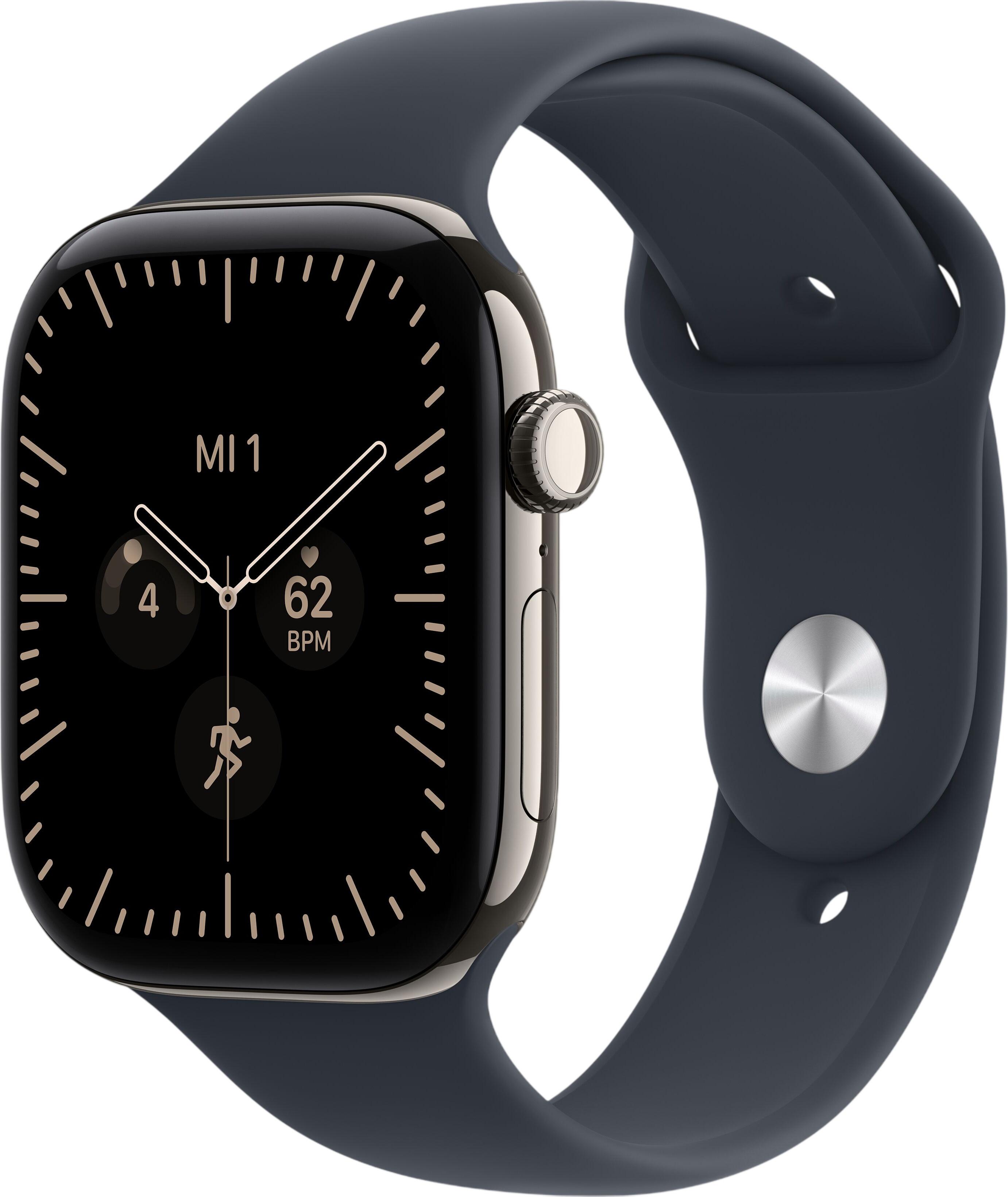 Apple Watch Series 12 GPS + Cellular 46 mm Titan mit Sportarmband S/M (MJGM4ZR/A) Apple Watch Series 12 GPS + Cellular 46 mm Titan mit Sportarmband S/M (MJGM4ZR/A)