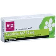 AbZ-Pharma Cetirizin AbZ 10 mg Filmtabletten 20 Stück AbZ-Pharma Cetirizin AbZ 10 mg Filmtabletten 20 Stück