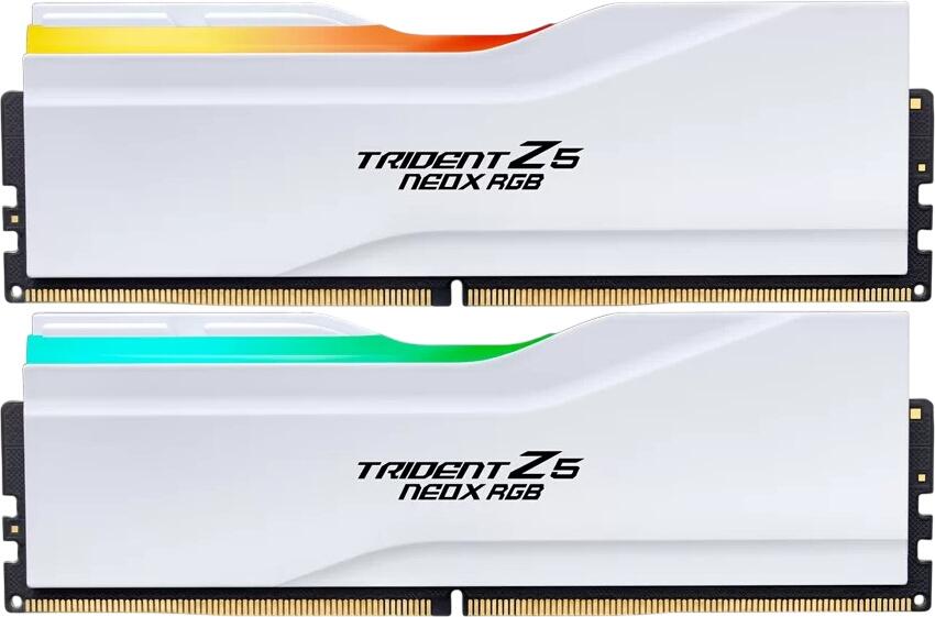 G.Skill Trident Z5 NeoX RGB DDR5-6000 32GB Kit (F5-6000A2836G16GX2-TZ5NXRW) G.Skill Trident Z5 NeoX RGB DDR5-6000 32GB Kit (F5-6000A2836G16GX2-TZ5NXRW)