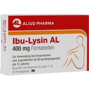 ALIUD Pharma Ibu-Lysin AL 400 mg Filmtabletten 20 Stück ALIUD Pharma Ibu-Lysin AL 400 mg Filmtabletten 20 Stück