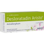 Aristo Pharma Desloratadin Aristo 5 mg Filmtabletten 50 Stück (N2) Aristo Pharma Desloratadin Aristo 5 mg Filmtabletten 50 Stück (N2)