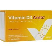 Aristo Pharma Vitamin D3 Aristo 1000 I.E. Tabletten 200 Stück Aristo Pharma Vitamin D3 Aristo 1000 I.E. Tabletten 200 Stück